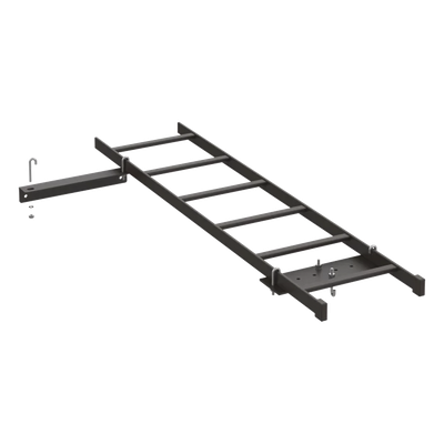 E45RUBKIT - Kit de Conexión de Rack a Pared, Con Escalerilla de 1.3 m de Largo y 12 in de Ancho, de Acero, Color Negro