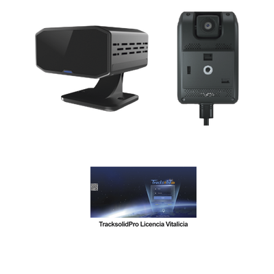 JC261DMSV - KIT Dashcam con sistema de control ADAS (asistencia de manejo) y Camara DMS con IA (JC170) / Multiples alarmas /Comunicación dos vías / ideal para flo