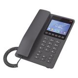 GHP631W - GHP631W, Teléfono Hotelero IP Negro, WiFi-6, LCD Color 3.5", 2 SIP 2 líneas, GDMS, soporta PoE