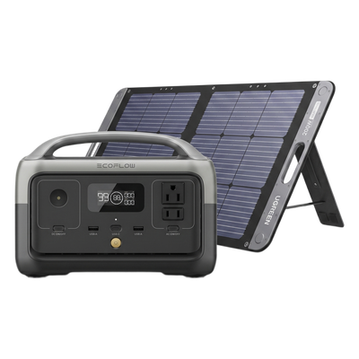 KITEFR60015113 - Kit de Energía Portátil / 256 Wh LFP / Inversor 300 W / Panel Solar 100 W / USB-C 60 W / IP67 / Wi-Fi