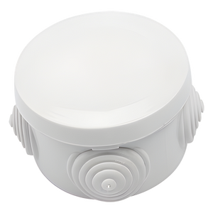 PST-C70-ER - Caja de Derivación Circular / 4 Glándulas de Goma Ajustables / IP55 / -40 a 120°C / 70 mm Diámetro x 48 mm Alto