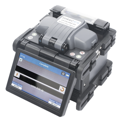 LP-FS-PRO-X6 - Fusionadora de Fibra Óptica / Alineación por Núcleo / 6 Motores / Empalme 7 s / Pantalla Táctil 5 Pulgadas / 200 Empalmes por Carga