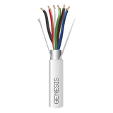3216-1012 - Carrete de 305 Metros (1000 Pies) / Cable de Cobre / 6 x 18 AWG / Plenum / Color Blanco / Blindado / Para Aplicaciones de Alarmas de Intrusión / Control de Acceso / Automatización / Interfonos y Tv Porteros