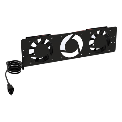 LPVENT02BASIC - Kit de Ventiladores para Gabinete / 110 Vca / 12 x 12 cm / 76 CFM Total / Clavija Polarizada