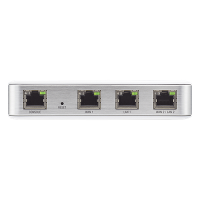 USG - Router UniFi puertos Ethernet Gigabit, desempeño de 1 Mpps, hasta 100 dispositivos en LAN, bloqueo de tráfico por categoría, administración desde la nube