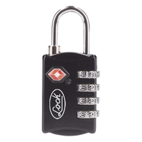 SYS-54CA - Candado de Combinación TSA / Cuerpo 29 mm / Altura 66.5 mm / Grosor 14 mm / Discos Programables / Nivel de Seguridad 3