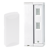 FTN-R-HW - Sensor de Movimiento Inalámbrico / Tipo Cortina / Alcance Ajustable 2 m (6.6 ft) o 5 m (16.4 ft) / 100% Exterior / Inmunidad Mascotas 25 kg / Rotación 190°
