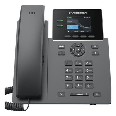 GRP2610 - GRP2610, Teléfono IP HD Carrier-Grade, 2 cuentas SIP, LCD 2.4" color. No soporta PoE, adaptador incluido