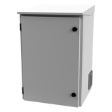 LP-FORTE-16U-R3 - Gabinete Exterior IP / Rack 19" 16U / Acero Galvanizado / Ventilador con Termostato / Filtros Antipolvo / Aislante Térmico / Cerradura con Llave