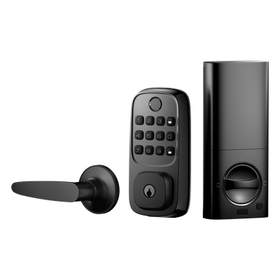 WL01 - Cerradura Inteligente WiFi / Escáner de Huellas Dactilares / Teclado Numérico / Control por App / 8 Baterías AA / Bloqueo Manual y Automático / Compatible con Puertas 35-55 mm
