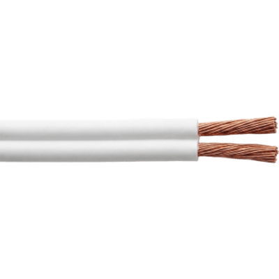 PC03 - Cable Flexible SPT / 2 x 16 AWG / 300V 60°C / 100 m (328.08 ft) / PVC Autoextinguible / NOM-001-SEDE / Blanco