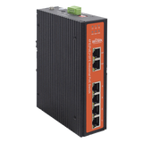 WIPS206IV2 - Switch Industrial PoE / 4 Puertos Fast Ethernet 802.3af/at / 2 Puertos Uplink Gigabit / PoE Extendido 250 m / Rango -30°C a 65°C