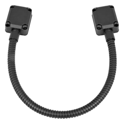 SD969S18/K - Loop Pasacable / Acero Inoxidable / 40 cm (1.3 ft) / Tapas de Aluminio / Control de Acceso / Negro