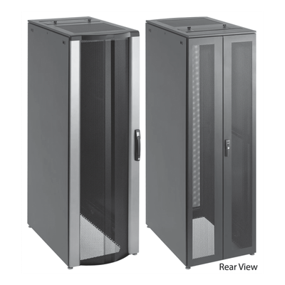 PSCPC20612B - Gabinete para Servidores / 42 UR / Acero 16ga / Puertas Perforadas Frontal y Trasera / Profundidad Extendida 1200 mm / Ancho 600 mm