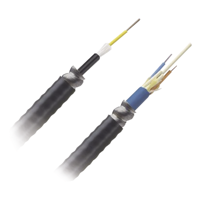 FSGR912Y - Cable de Fibra Óptica / 12 Hilos / Monomodo OS2 / Interior-Exterior / Armado / Loose Tube 250μm / OFCR Riser / Por Metro