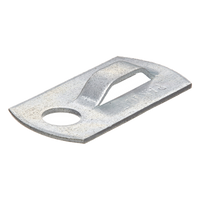 MBMS-S10-CY - Base de Montaje en Pared / Aluminio 3003-H14 / Tornillo #10 (M5) / Interior/Exterior / 168 h Niebla Salina / Paquete 100 pzas