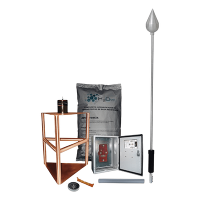 KDA-03 - Kit de Pararrayo con Punta con Diámetro de Protección de 200 metros.