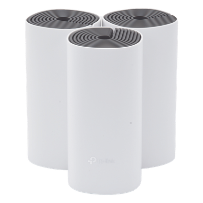 DECOE4-3PACK - Sistema Mesh Wi-Fi / Dual Band AC1200 / 2 Puertos 10/100 Mbps / MU-MIMO y Beamforming / Control Parental / Compatible con Alexa