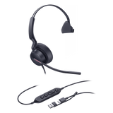 UH46-MONO-TEAMS-USB-C/A - Auriculares USB Mono / Cancelación de Ruido IA / Altavoz 35 mm / USB-C/A Plug-and-Play / Compatible con Microsoft Teams