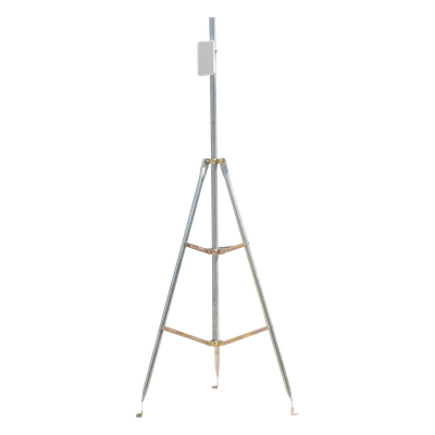 LP-TP-SLM-3 - Kit de Montaje Trípode con Mástil / Acero Galvanizado / Altura Total 4.52 m (14.8 ft) / Capacidad 6 kg / Antenas Plato < 25 cm