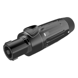 SLDF4-B - Conector Speakon Hembra / 4 Polos / 30 A / IP54 Acoplado / Carcasa Metálica Negra / AWG10