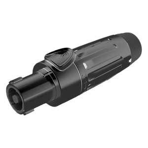 SLDF4-B - Conector Speakon Hembra / 4 Polos / 30 A / IP54 Acoplado / Carcasa Metálica Negra / AWG10