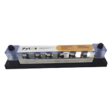 BUSBAR600A - Bloque de Terminales / 6 Líneas / 600 A / 52 VDC o 300 VAC / Cobre Estañado 8x25 mm / IP con Cubierta
