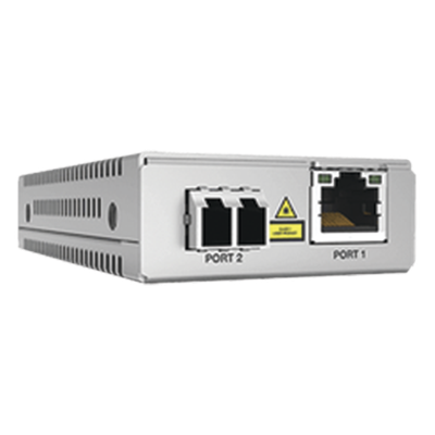 AT-MMC2000/LC-960 - Convertidor de Medios / Gigabit Ethernet a Fibra Óptica / Multimodo LC / 220 a 500 m (721.8 a 1640.4 ft) / Auto MDI/MDIX / Jumbo Frames 10K