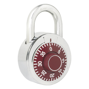 SYS-L26-S50-RJB - Candado de Combinación / Cuerpo 50 mm / Seguridad Nivel 3 / Gancho 7.5 mm / 3 Discos / Acero Cromado
