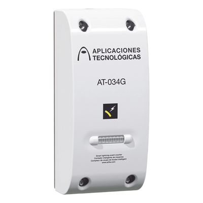AT034G - Contador Electromecánico de Descargas Atmosféricas / Sensibilidad 1 kA / Rango -25 a 70 °C / Capacidad 999,999 Eventos / Policarbonato