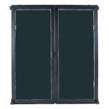 UACSD4B - Puertas Selladas Express / Sistema de Contención ProLine / Pasillo 48-78 Pulgadas (1.2-2 m) / Montaje Magnético sin Herramientas / Policarbonato y Acero / Negro RAL 9005