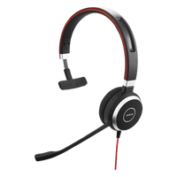 EVOLVE-40-MONO-MS - Diadema / Auricular Jabra Evolve 40 Mono / USB y 3.5mm / Cancelación de Ruido / Indicador de Ocupado (6393-823-109)