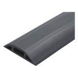 FLEXIDUCTHO-BK-25 - Canaleta Flexible para Piso / Media Caña / Área 305 mm² / Carga 100 kg / Rollo 25 m / PVC Autoextinguible UV