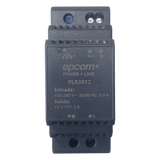 PLR-3012 - Fuente de poder DIN Riel / 15 Vcc / 2 A / 30 W / Entrada 100-240 Vca / Terminales 5.5 x 2.5 mm / -20°C a 45°C / 3.7 x 1.4 x 2.3 pulgadas