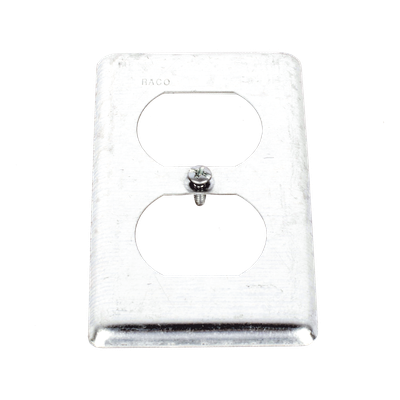 HUB-864 - Tapa Metálica para Receptáculo Dúplex / 4.188 x 2.313 in / Cajas de Mano y Placas de Pared
