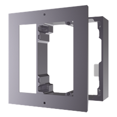DS-KD-ACW1 - Base de Montaje para Videoportero IP / 1 Espacio / Superficie / Aluminio / -40°C a +60°C (-40°F a 140°F) / 117 x 107 x 32.7 mm (4.61 x 4.21 x 1.29 in)