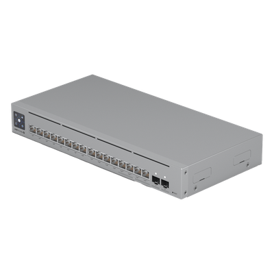 USW-PRO-MAX-16-POE - Switch PoE Administrable / 16 Puertos / 4x 2.5 GbE PoE++ / 12x GbE PoE+ / 2x SFP+ 10G / 180W / Pantalla Táctil 1.3'