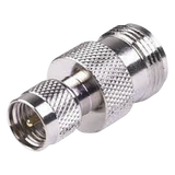 RFU-620 - Adaptador en Línea, de Conector Mini-UHF Macho a N Hembra, Níquel/ Oro/ Teflón.
