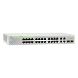 AT-FS750/28-10 - Switch WebSmart / 24x FE 10/100 Mbps / 2x GE 10/100/1000 Mbps / 2x SFP Gigabit Combo / 12.8 Gbps Switching Fabric