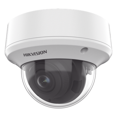 DS-2CE5AH0T-AVPIT3ZF(C) - Domo TURBOHD 5 Megapixel / Lente Motorizado 2.7 - 13.5 mm / IR EXIR 40 mts (131 ft) / TVI-AHD-CVI-CVBS / IK10 / IP67 / dWDR / 12 Vcc / 24 VCA