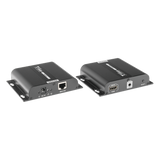 TT683 - Kit Extensor HDMI para distancias de 120 metros / Resolución 4K @ 30Hz / Cat 5e/6 / Soporta conexión Uno a Uno y Uno a Muchos / Hasta 253 Rx / HDbitT / Soporta control remoto del equipo fuente.
