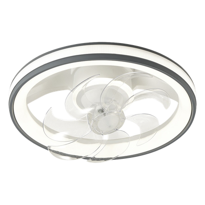 JLV-013 - Ventilador de Techo con Luminario LED de  110 V CA 50/60 Hz /  88 W /4500 Lm / 6500 - 4 000 - 2 700 K /3 Tonos de Luz / 500 mm / 6 Velocidades / Dimea