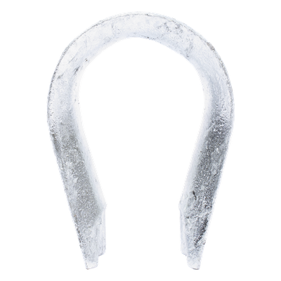 LP-GC - Guardacabo / Acero Galvanizado en Caliente / 18.5 x 82 mm / 0.06 x 0.27 ft / Compatible Remates Delt-001 a Delt-005 / Fibra Óptica ADSS y Figura 8