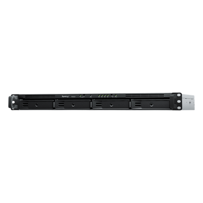 RS422+ - NAS Rack / 4 Bahías / 1U / AMD Ryzen R1600 / 2 GB DDR4 ECC / 570 MB/s Lectura / 530 MB/s Escritura / Dual 1GbE / Actualización 10GbE