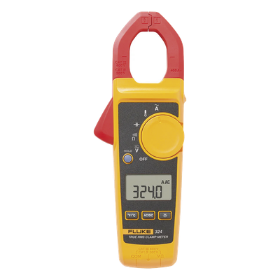FLUKE-324 - Pinza Amperimétrica / 400A AC / True RMS / Temperatura -10°C a 400°C / Capacitancia 1000µF / Precisión 1.5%
