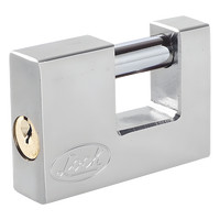 SYS-L22-C80-ECSB - Candado de Seguridad para Cortina Metálica / Grillete 13 mm / Cuerpo 20 mm / Nivel de Seguridad 6 / 5 Pernos / Llave Estándar