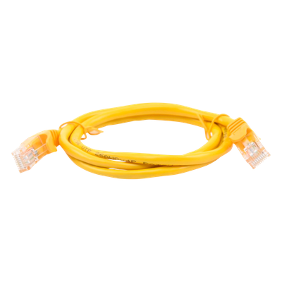 LP-UT3-100-YE - Cable de Parcheo UTP Cat5e / 1 Metro (3.28 Pies) / Amarillo / RJ45 / 100 Ohm