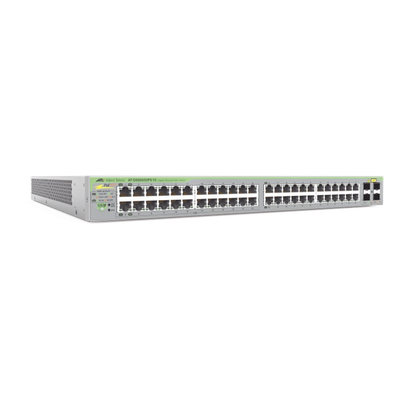 AT-GS950/52PS-V2-10 - Switch webSmart Gigabit PoE+ / 48 Puertos / 24 Puertos PoE+ 30W / 4 Puertos SFP
