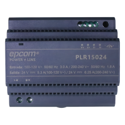 PLR-150-24 - Fuente de alimentación / 12 VCC / 10.2 A / 122.4 W / 100-240 VCA / 0.143 x 0.095 x 0.073 ft