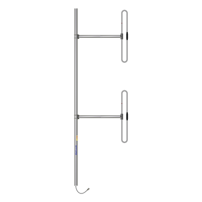 SD212-SF2P2SNM - Antena Base / 2 Dipolos / 138-174 MHz / 5 dBd / 36 MHz BW / Bi-direccional / 300 W / N Macho / Tilt 0-10° / 10 ft x 3.3 ft x 2.5 ft